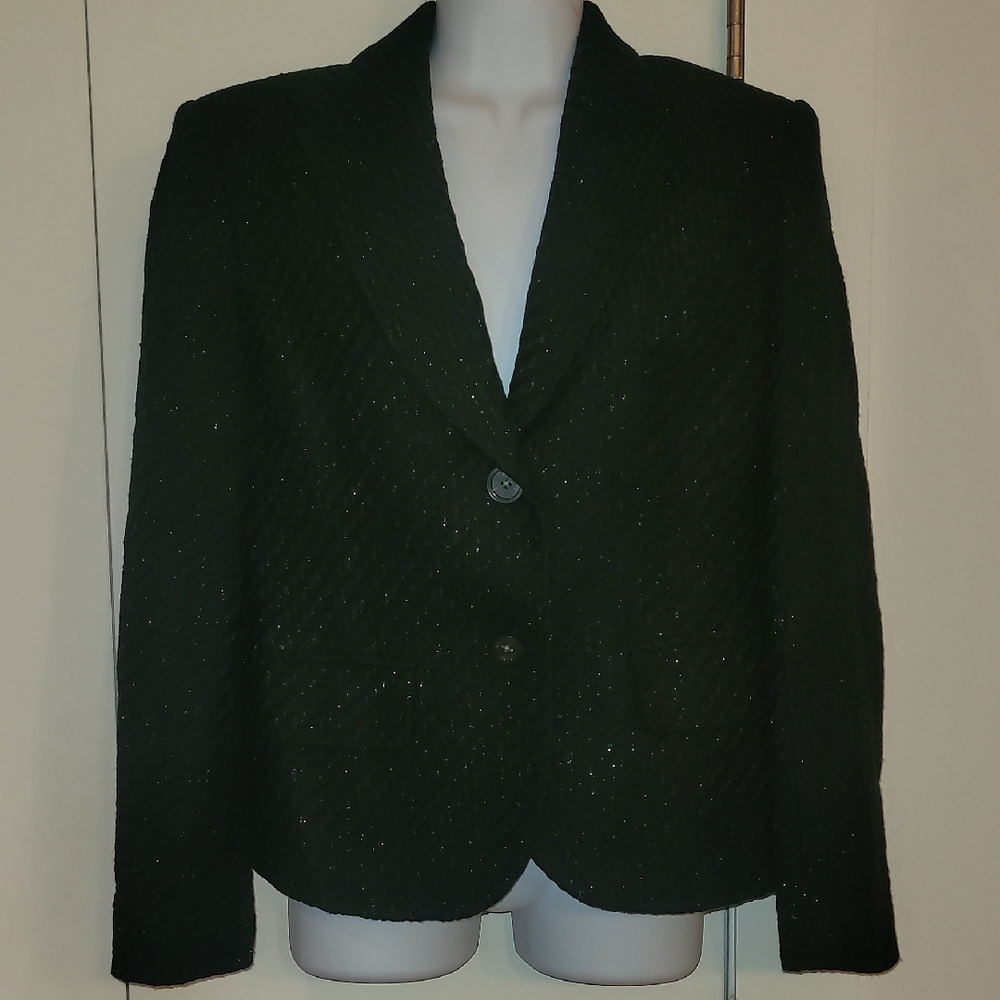 Michael Kors Black Textured Blazer